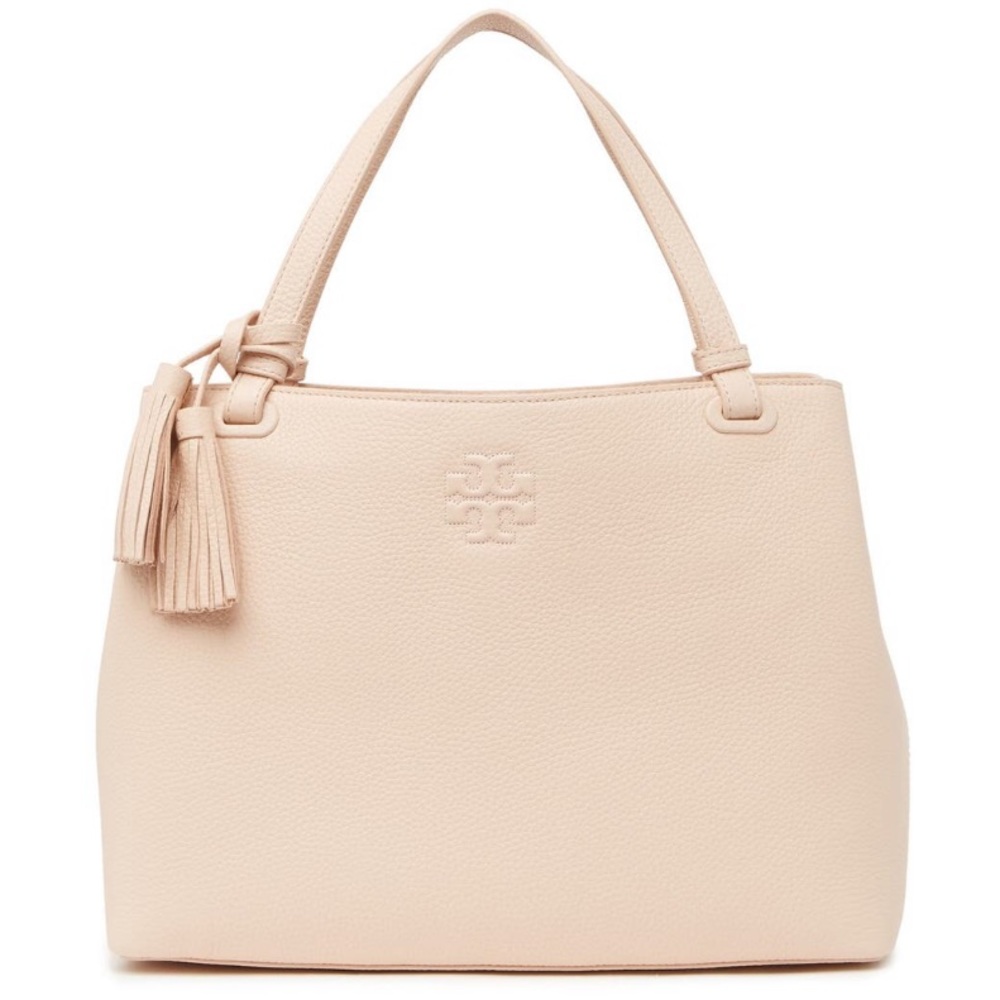 🎁Tory Burch Thea Center Zip Leather Tote Bag - Picture 2 of 5